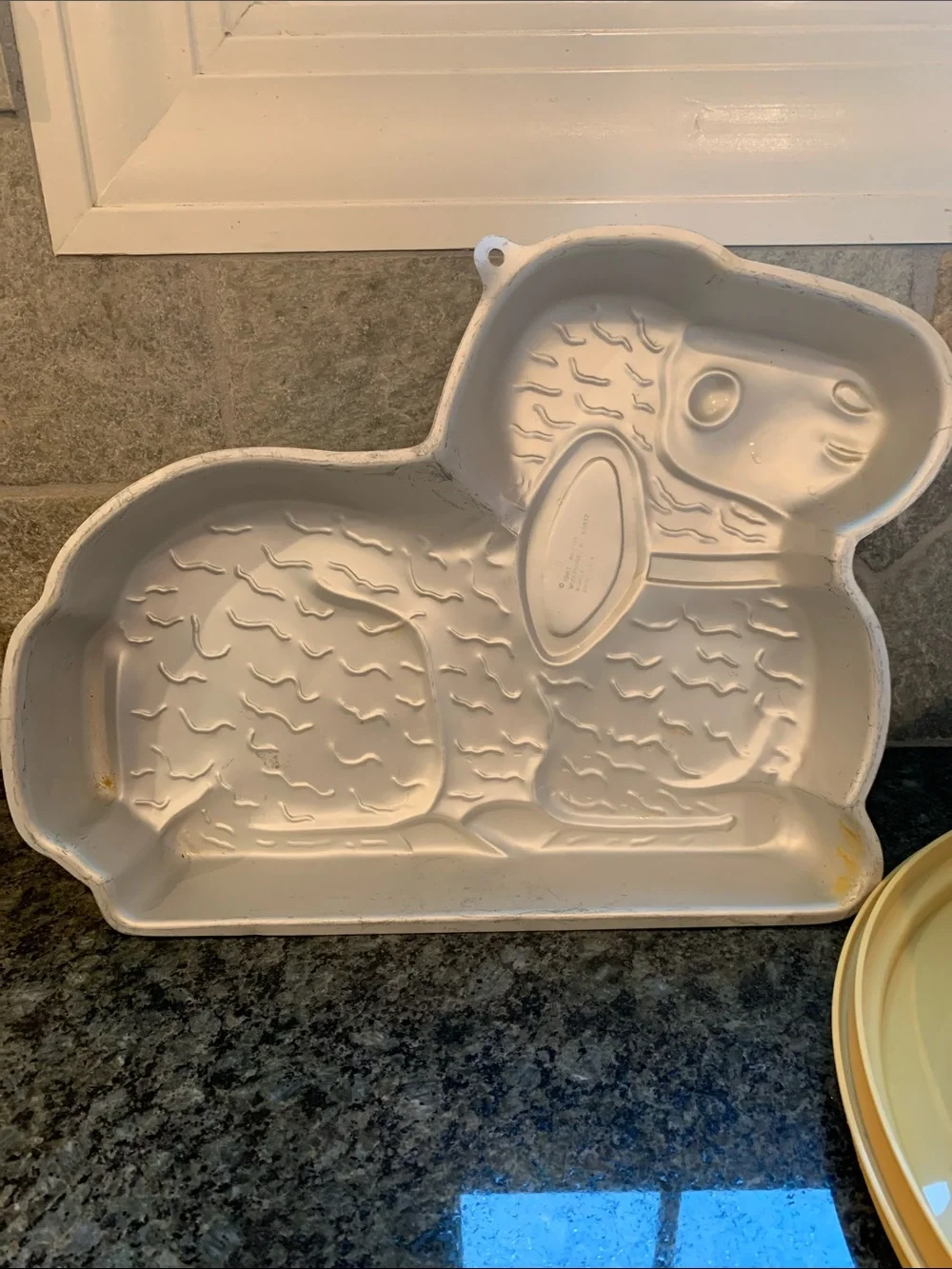 Trio of Baking Supplies Includes Egg & Lamb Form, & Tupperware CakeStorage Plate